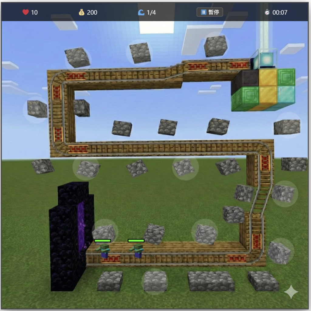 Screenshot-2025-12-25-223143-1024x1024 麥塊保衛戰 - 遊戲說明 (Minecraft Tower Defense - Instruction)
